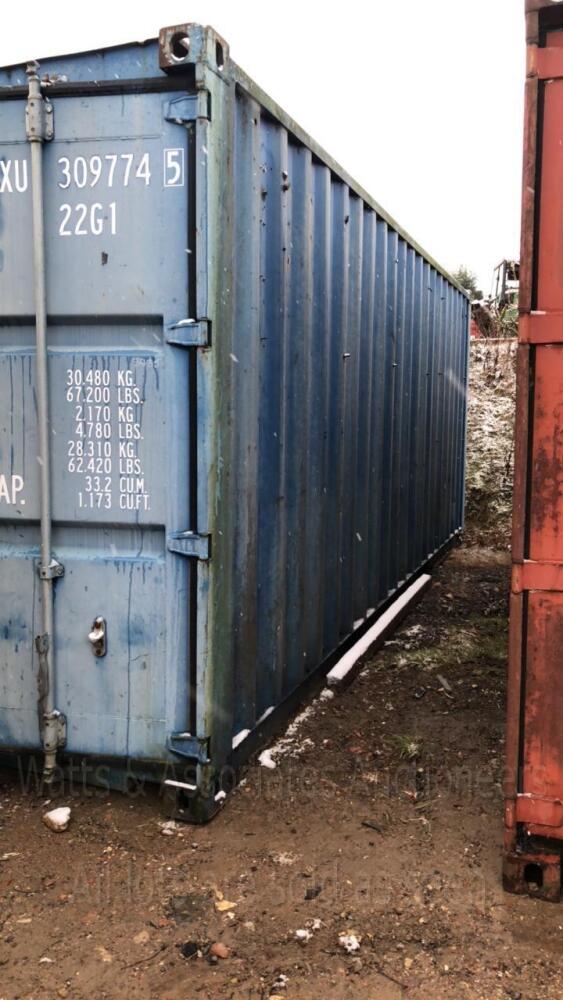 20ft steel shipping container Day 1 Carlton LIVE SALE