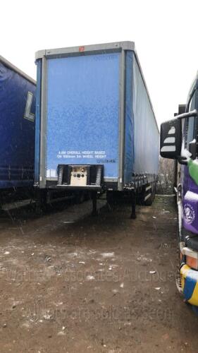 HADLEX triaxle curtain sider artic trailer