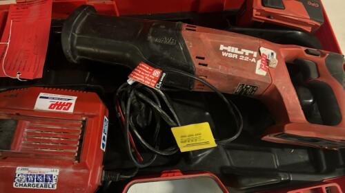 HILTI WSR22-A cordless reciprocating saw c/w case