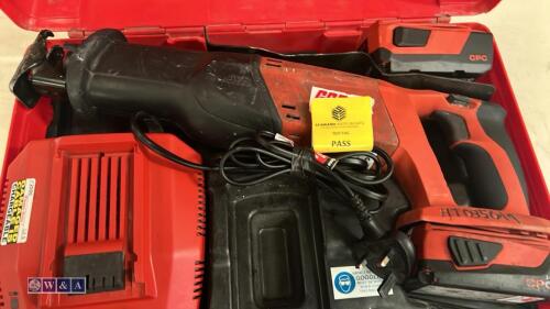 HILTI WSR22-A cordless reciprocating saw c/w case