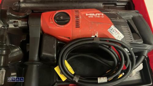 HILTI DD110-D 110v diamond core drill c/w case