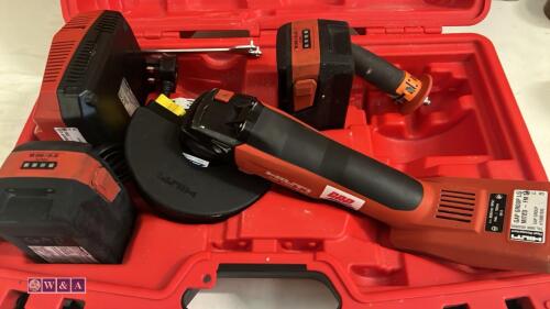 HILTI AG150-A cordless angle grinder c/w case