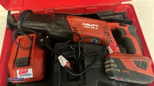 HILTI WSR 22-A cordless reciprocating saw c/w case