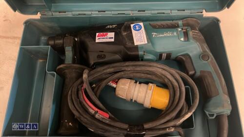 MAKITA HR2061 110v SDS hammer drill c/w case