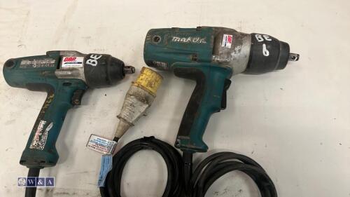 2 x MAKITA 110v impact wrenches