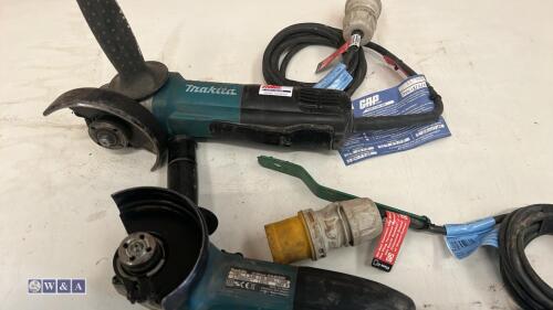 2 x MAKITA 110v angle grinders