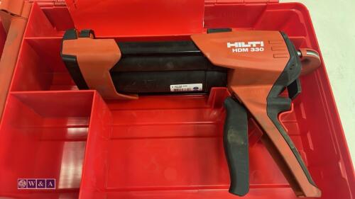 HILTI HDM330 resin gun c/w case