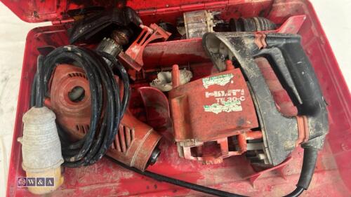 HILTI TE30 110v breaker spares c/w case