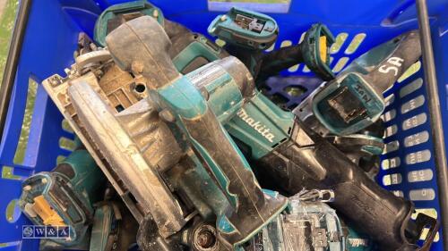 Box of MAKITA battery power tools