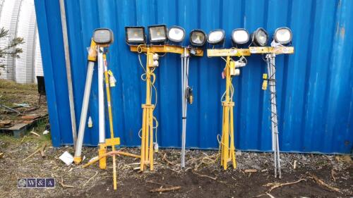 7 x various 110v worklights