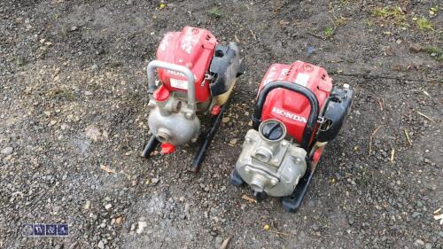 2 x petrol water pumps