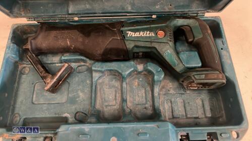 MAKITA DJR186 18v reciprocating saw c/w case