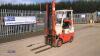 NISSAN 1.5t gas forklift truck (s/n 023730) with duplex mast