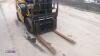 2010 CATERPILLAR GP25 gas forklift truck (s/n 53123) with triplex mast & fork positioner - 8