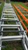 Double extension aluminium roof ladder