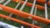 3 x single metal scaffold ladders - 2