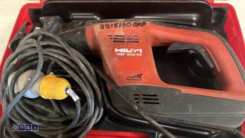 HILTI WSP900-PE 110v reciprocating saw c/w case