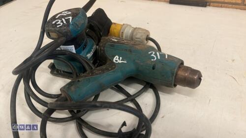 MAKITA 110v palm sander & MAKITA 110v heat gun