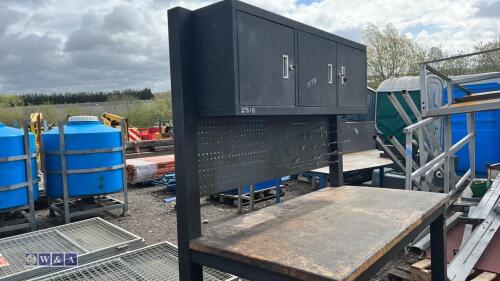 Work bench on wheels