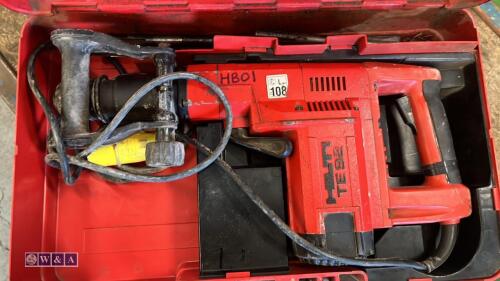 HILTI TE92 110v breaker c/w case