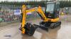 2016 JCB 8025ZTS rubber tracked excavator c/w 3 x buckets & manual hitch (s/n 2227481) (Certificate of conformity & previous LOLER in office) (All hour and odometer readings are unverified and unwarranted) - 2