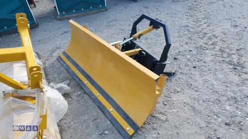 HIRSTLE 1.8m snow plough c/w hydraulic lift ram to suit Land Rover Defender etc (unused)