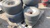 2 x pallets of mower/tractor grass tyres - 4