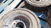 4 x skid steer wheels & tyres - 5