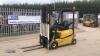 2012 YALE ERP16 1.6t battery counter balance forklift truck (A955B02796K) c/w duplex mast, side-shift & digital charger (Ex Training School)