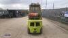 CLARK C500 3t gas forklift truck (s/n GEF3965) with duplex mast - 4