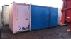 18ft x 8ft lockable storage steel container with end doors