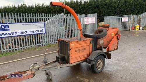 2003 TIMBERWOLF TW 30/15H fast tow diesel wood chipper S/n20318013 (Manual & blades in office)