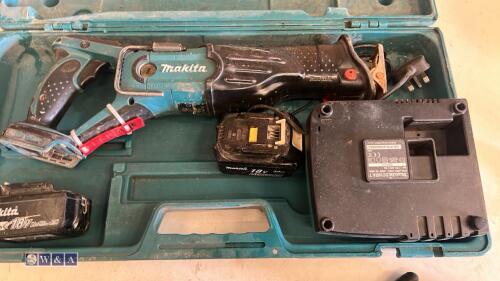 MAKITA DJR181 18v reciprocating saw c/w case