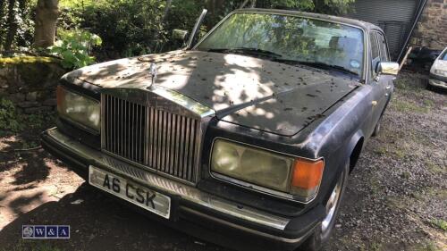 1986 ROLLS ROYCE SILVER SPIRIT petrol (C799 MDS) (White) (Based at the Clients premises at Bradfield) (All hour and odometer readings are unverified and unwarranted)