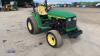 JOHN DEERE 4300 4wd hydrostatic compact tractor, 3 point linkage, spool valve, S/n:E339958 (All hour and odometer readings are unverified and unwarranted) - 4