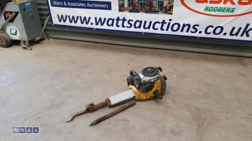 WACKER NEUSON BH55 petrol driven upright breaker c/w chisel (Fleet: 12275)