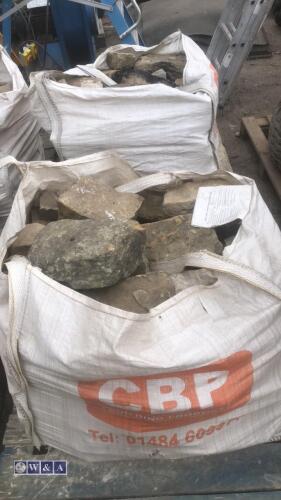 2 x bulk bags of walling stone/bulk fill