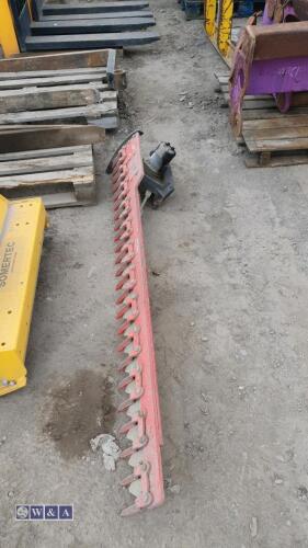 1.8m Hedge cutter to suit excavator (suit 1-3t) (unused)