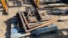 Forklift back plate c/w tines - 4