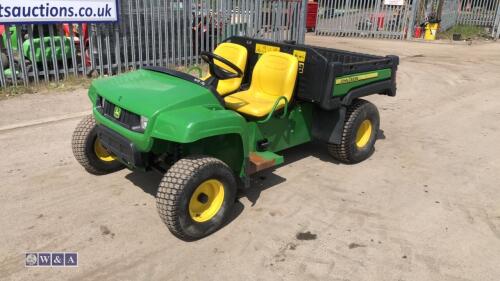 2017 JOHN DEERE GATOR electric utility vehicle c/w rear tipping body & on board charger S/n:120123 (All hour and odometer readings are unverified and unwarranted)