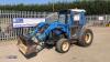 2002 ISEKI TK538 4wd tractor, 2 spool valves, 3 point linkage c/w LEWIS 35Q power loader (AP02 KXK)(V5 in office) (All hour and odometer readings are unverified and unwarranted)