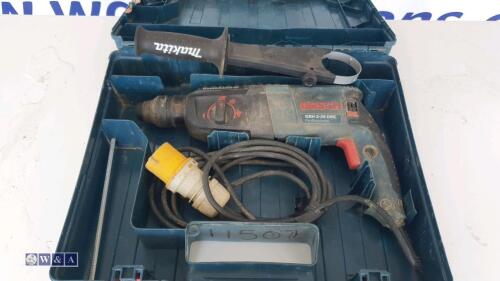 BOSCH GBH2-26 110v SDS drill c/w case