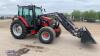 2003 MCCORMICK CX85 4wd tractor c/w 2019 SIGMA 4 chrome F30 loader, euro bucket,3rd service, spare front wheels & tyres, 2 x spools, PUH, assister ram, manual shuttle gears (PO53 VGJ) (V5 in office) (No Vat) (All hour and odometer readings are unverified - 7