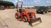 KUBOTA B2410 4wd tractor c/w power loader, mid mounted mower deck & 3 point linkage (PF04 ULW)(V5 in office) (All hour and odometer readings are unverified and unwarranted) - 11