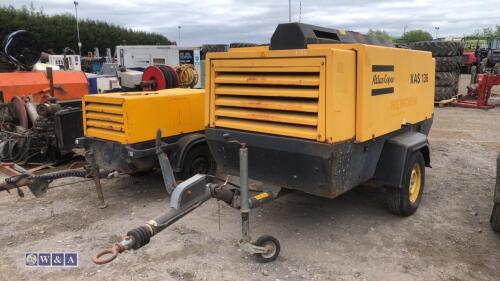 2006 ATLAS COPCO XAS 136 fast tow compressor (s/n 60576381)