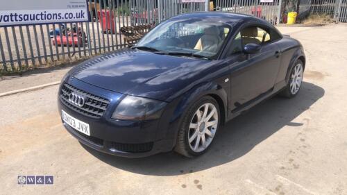 2003 AUDI TT QUATTRO 4wd 1.8 6-speed manual petrol coupe car, c/w full leather (DK03 JVX)(MoT 1st May 2024)(V5, MoT, spare key, manuals & various history in office) (All hour and odometer readings are unverified and unwarranted)