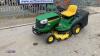 2014 JOHN DEERE X155R hydrostatic petrol ride on mower c/w collector (s/n 059119) - 2