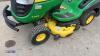 2014 JOHN DEERE X155R hydrostatic petrol ride on mower c/w collector (s/n 059119) - 15