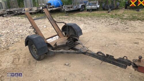 TEREX MBR71 single axle roller trailer