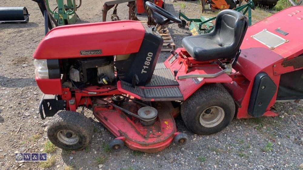 WESTWOOD T1800 ride on mower c w collection box Day 1 Carlton